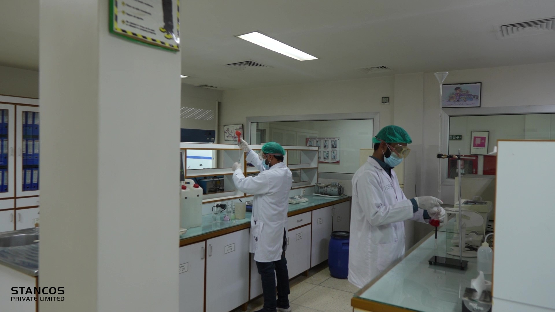 Stancos laboratory team working on product development and formulation