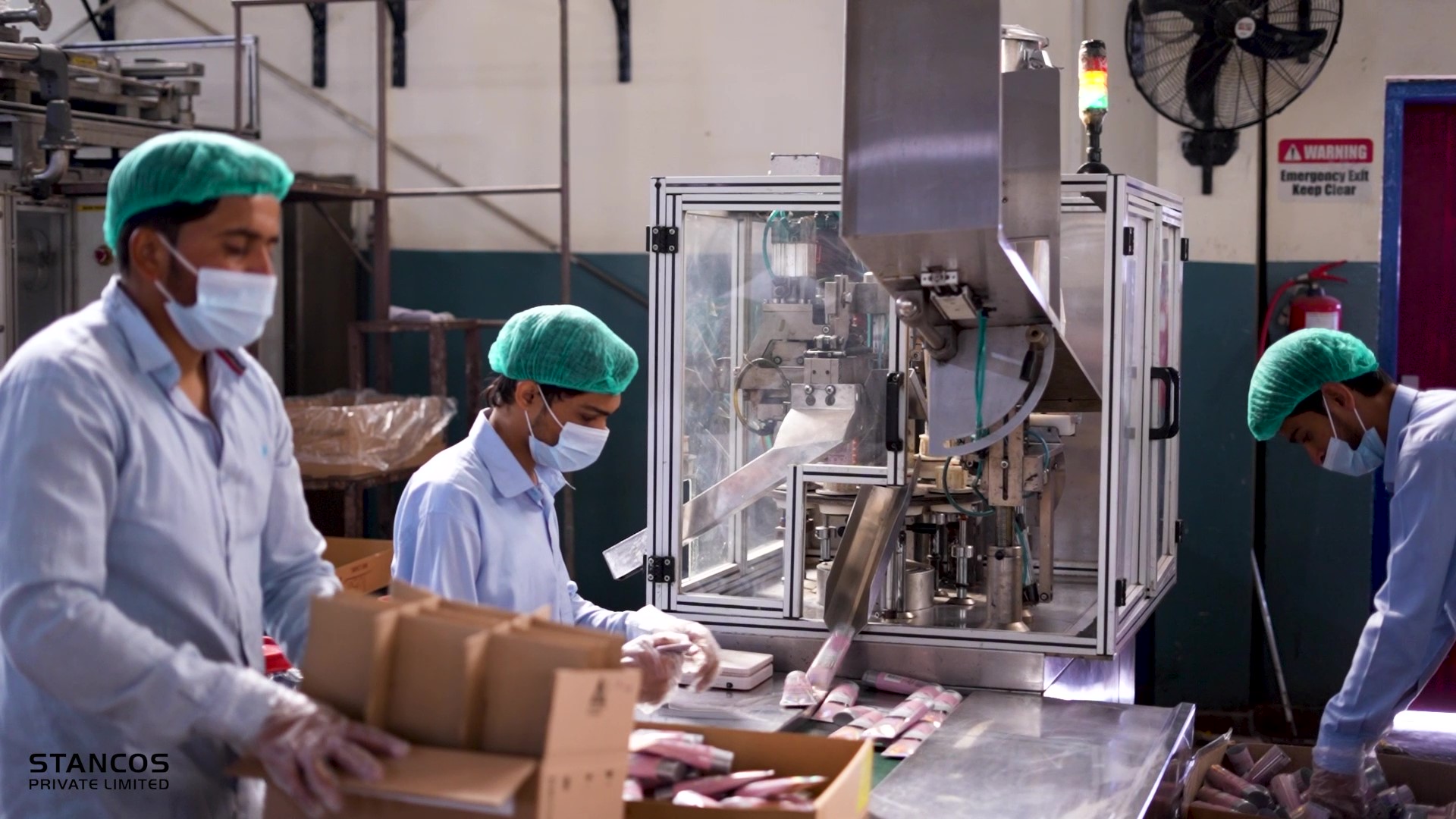 Stancos packaging and finishing operations with production team