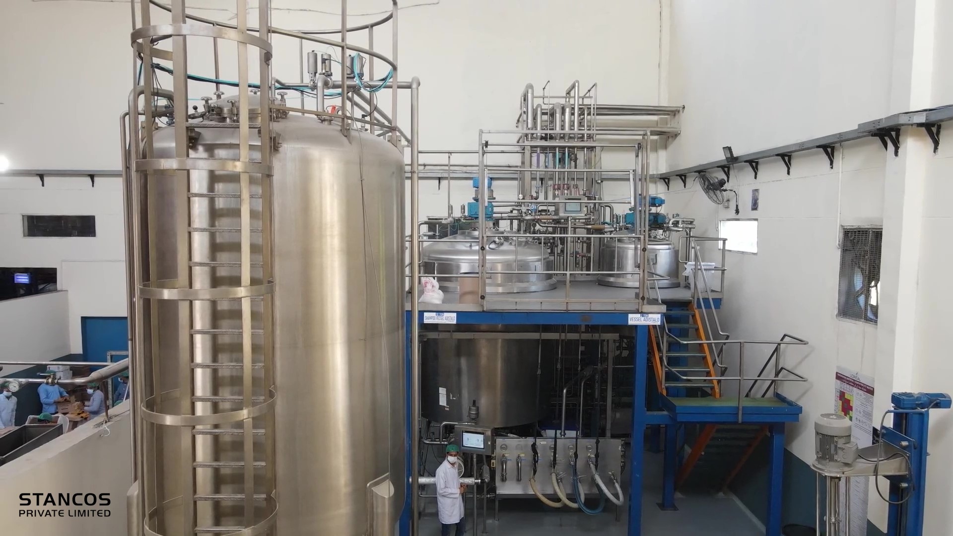 Stancos stainless-steel bulk manufacturing equipment